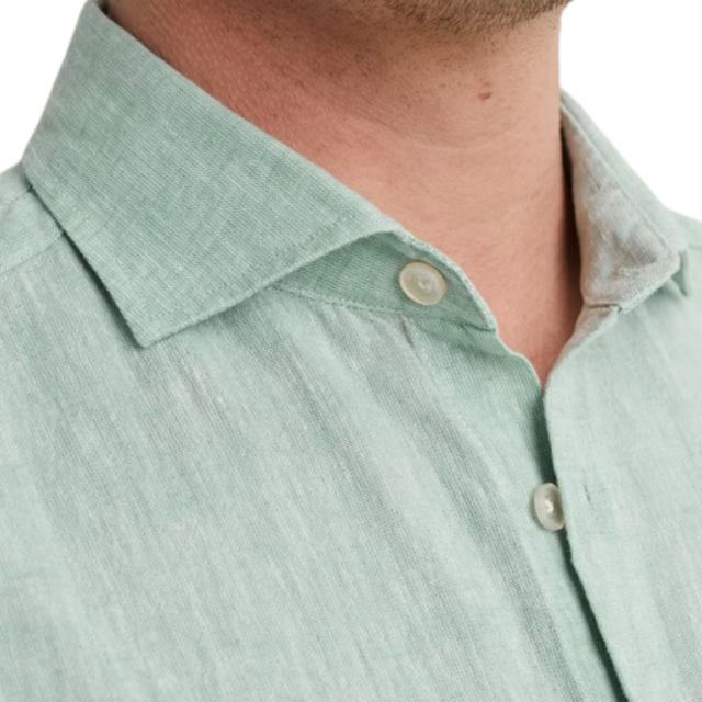 Vanguard overhemd linnen groen