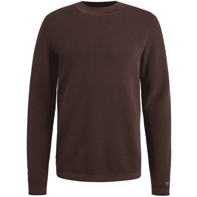 Cast Iron - Colltrui mockneck | bruin | Cast Iron | katoen |  - Bruin