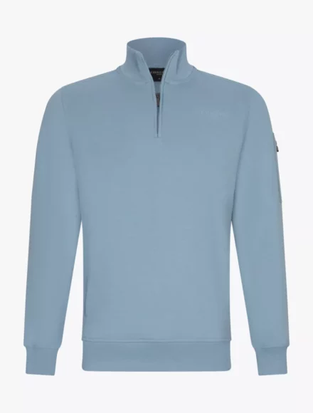 Cavallaro Cavallaro | Bellunio half zip | Lichtblauw