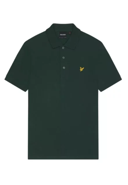 Lyle & Scott Lyle & Scott polo argyle teal | Heren shirt | Korte mouw |