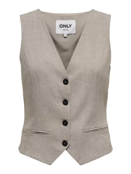 Only Only | Gilet | Grijs | Dames