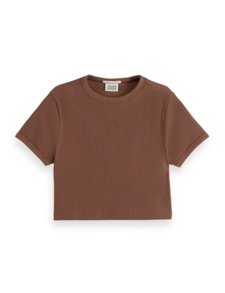 Scotch & Soda Scotch & Soda | Rib T-shirt | Kort model
