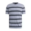 Vanguard Vanguard T-shirt gebreid | Blauw Gestreept | Katoen Linnen |