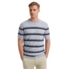 Vanguard Vanguard T-shirt gebreid | Blauw Gestreept | Katoen Linnen |