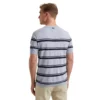 Vanguard Vanguard T-shirt gebreid | Blauw Gestreept | Katoen Linnen |