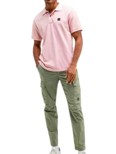 butcher of blue Butcher of blue Army Pique Polo | Heren T-shirt | flamingo pink |