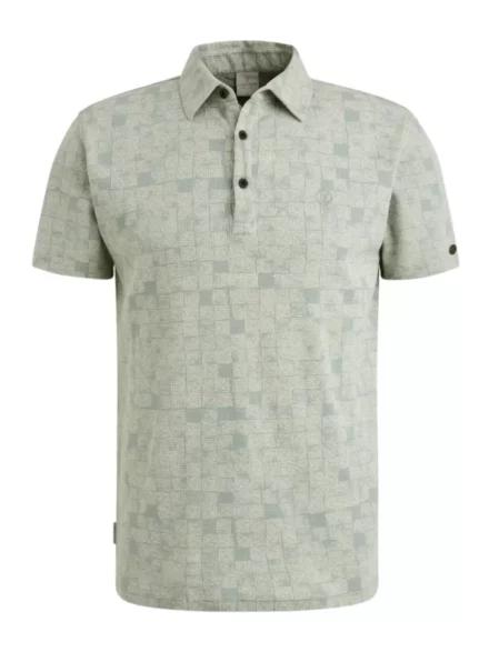 Cast Iron Cast Iron polo | Korte mouw | print | Slate |