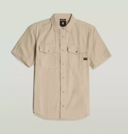 G-Star Korte mouw overhemd | Shirt Marine | Slim fit
