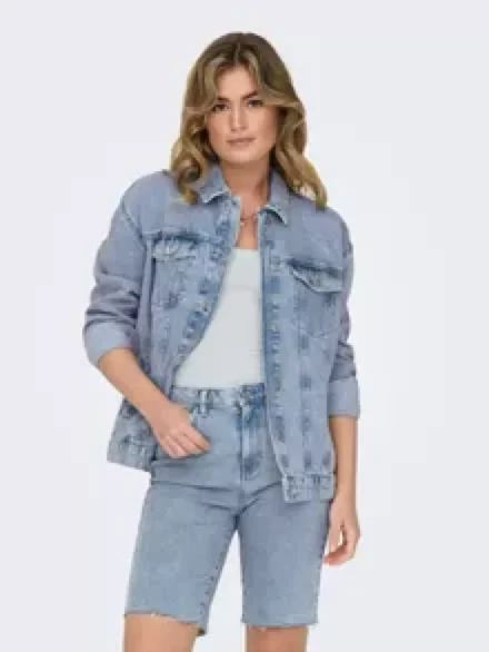 Only Only | ONLOCEAN oversized denim jacket | light blue denim |