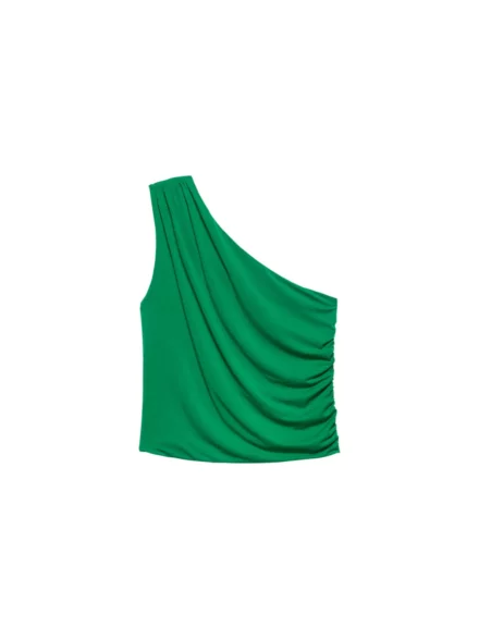 Catwalk Junkie Top | Asymetric smock top | Groen