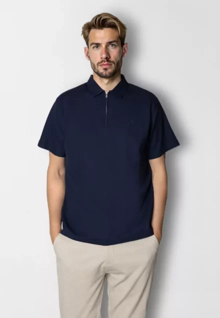 Clean Cut Copenhagen Polo | met rits | Joss Navy