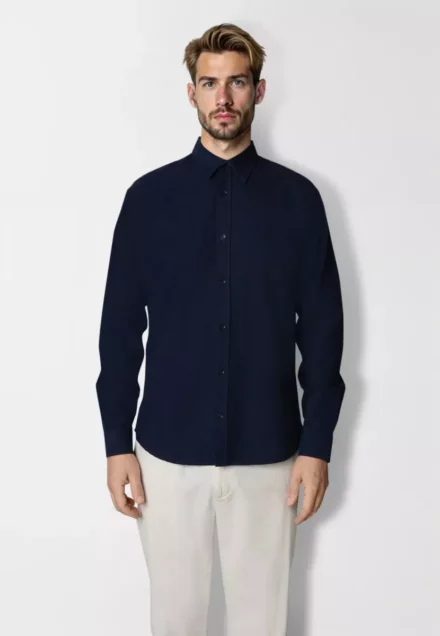 Clean Cut Copenhagen Overhemd lange mouw | Luca | Donkerblauw