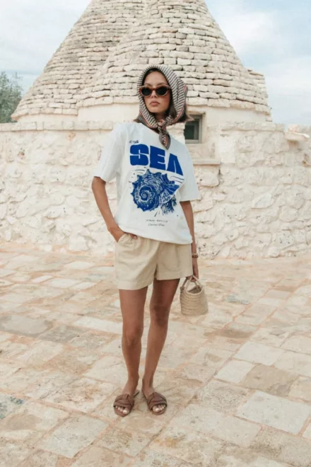 Colourful Rebel T-shirt | Sea Loosefit Tee | Wit
