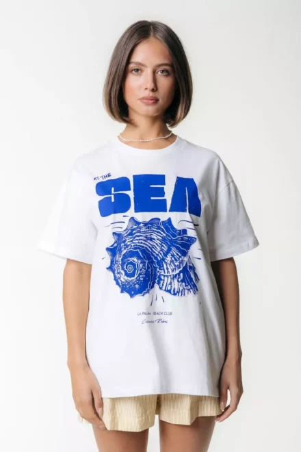 Colourful Rebel T-shirt | Sea Loosefit Tee | Wit