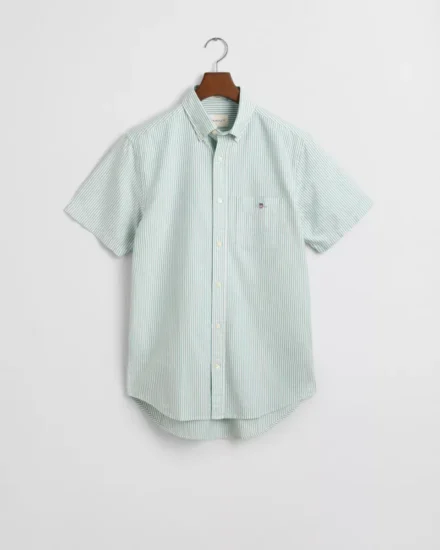 GANT Regular Fit klassiek Oxford-overhemd met korte mouwen en strepen