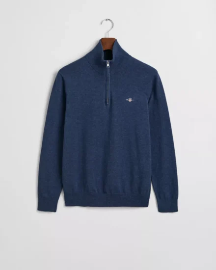 GANT Half zip sweater | Katoen | Donkerblauw