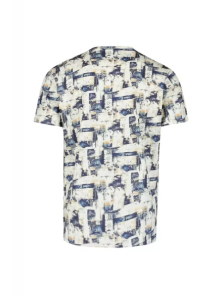 No Excess No Excess T-shirt | Print | Geel Blauw |