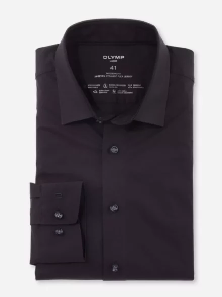 Olymp Olymp overhemd | Modern Fit | Zwart |