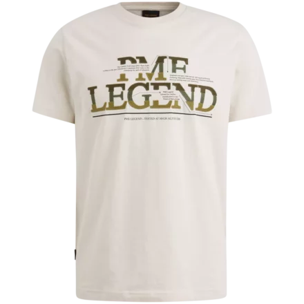 PME-Legend T-shirt | Met Print | Wit