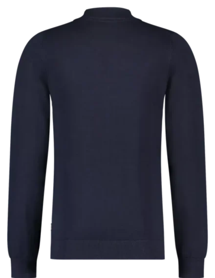 Saint Steve Trui | Mock neck | donkerblauw