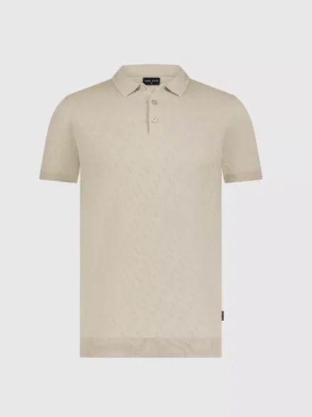 Saint Steve Saint Steve Teije | Heren polo | Knitwear | Beige |