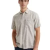 Vanguard Vanguard overhemd | Korte mouw | Beige | Print |