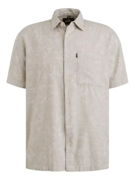 Vanguard Vanguard overhemd | Korte mouw | Beige | Print |