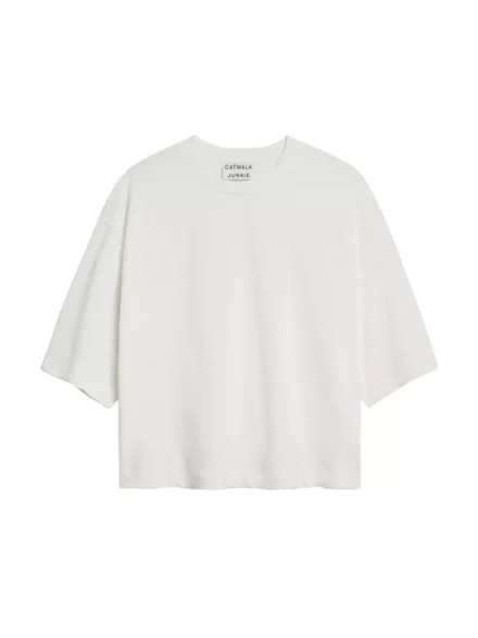 Catwalk Junkie Catwalk Junkie loose fit tee off | white