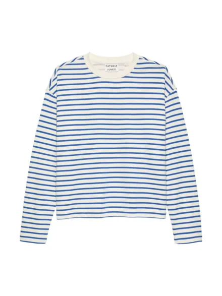 Catwalk Junkie Catwalk Junkie | Sweater | blauw-wit gestreept