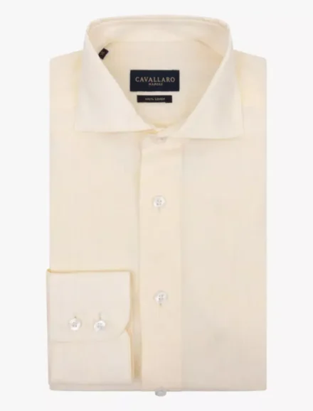 Cavallaro Cavallaro | Linnen overhemd | Geel | 110251052