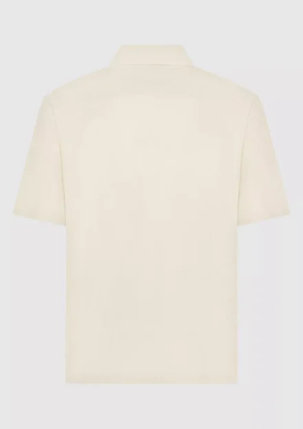 Circle of Trust Korte mouw overhemd | Beige/Wit