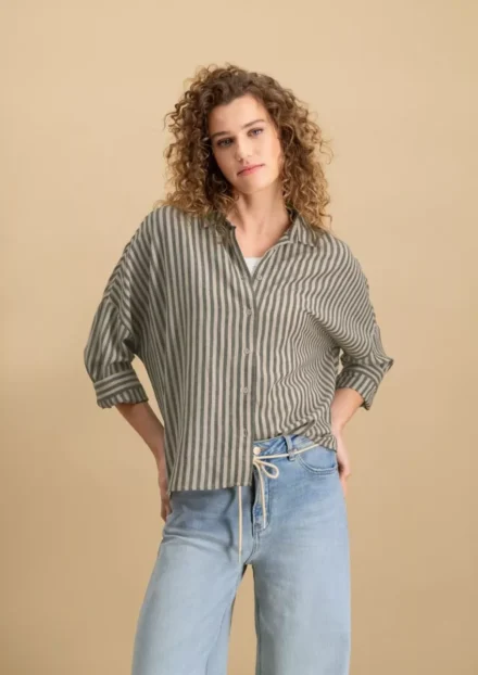 Circle of Trust Blouse | Rory blouse nero stripe