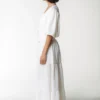 Colourful Rebel Lange rok | Dewi Knitted Structure | Wit