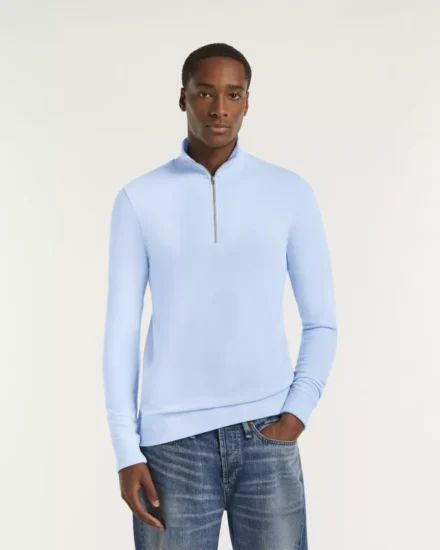 Denham Denham | Half zip | Lichtblauw