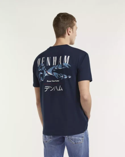 Denham Denham | T-shirt | Swallow | Donkerblauw