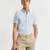 GANT Overhemd korte mouwen | Lichtblauw