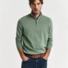 GANT Half zip trui | Lichtgroen
