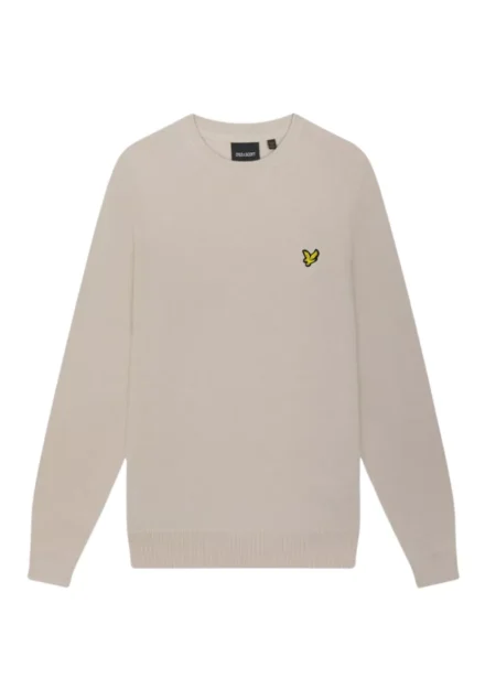 Lyle & Scott Lyle & Scott trui | Ronde hals | Katoen | Beige |