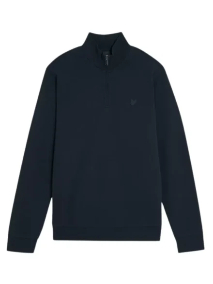 Lyle & Scott Lyle & Scott trui met rits | Katoen | Donkerblauw |