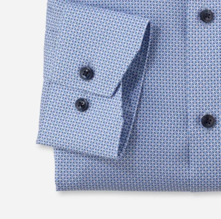 Olymp Olymp | Overhemd lange mouw | Blauw | 1264/74 - Modern Fit