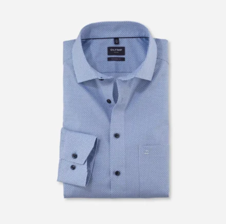 Olymp Olymp | Overhemd lange mouw | Blauw | 1264/74 - Modern Fit
