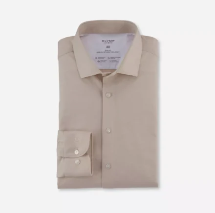 Olymp Olymp | Overhemd lange mouw | Beige | 208964 - Body Fit