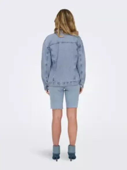 Only Only | ONLOCEAN oversized denim jacket | light blue denim |