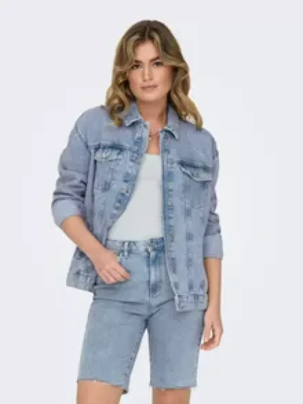 Only Only | ONLOCEAN oversized denim jacket | light blue denim |