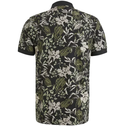 PME-JEANS Allover Print Polo | Korte mouw