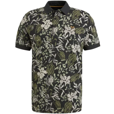 PME-JEANS Allover Print Polo | Korte mouw