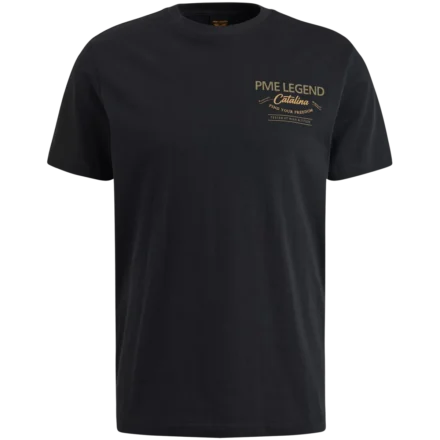 PME-JEANS T-shirt | Backprint | Donkerblauw