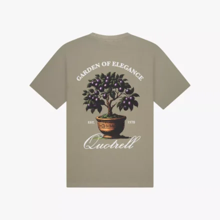Quotrell Damson T-shirt | Faden olive/White