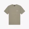 Quotrell Damson T-shirt | Faden olive/White