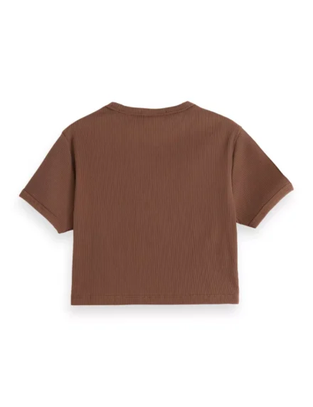 Scotch & Soda Scotch & Soda | Rib T-shirt | Kort model